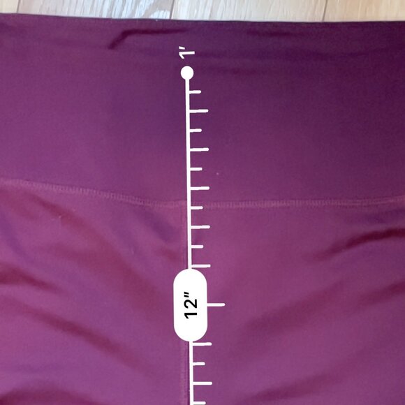 Girlfriend Collective high rise compressive leggings in plum - Picture 4 of 6